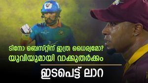   യുവി കട്ട കലിപ്പില്‍, ടിനോ ബെസ്റ്റിനോട് കയര്‍ത്തു! ഇടപെട്ട് ലാറ; മാസ്റ്റേഴ്‌സ് ലീഗില്‍ വിവാദം