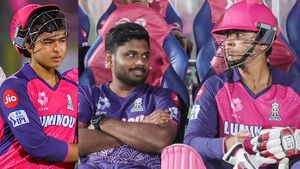 IPL 2025: വൈഭവിന്റെ സെഞ്ച്വറിയില്‍ സഞ്ജു ഹാപ്പിയല്ല? അസൂയയെന്നു വിമര്‍ശനം!! വീഡിയോ 