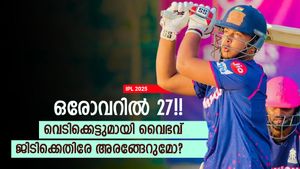 IPL 2025: 1,4,4,6,6,6 !! പൊളിച്ചടുക്കി വൈഭവ്, ടീമിലെടുക്കൂ, സഞ്ജു കാണുന്നില്ലേ? വീഡിയോ 