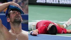 Shanghai Masters: ജോക്കോയടക്കം തളര്‍ന്നു വീണു!! എതിരാളിയോടല്ല, ചൂടിനോടു 'സുല്ലിട്ട്' ടെന്നീസ് ഹീറോസ് 