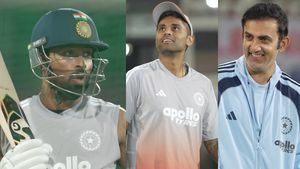 IND vs  NZ: ഹാര്‍ദിക്കിനെ വെല്ലുവിളിച്ചു, പിന്നാലെ വണ്ടറടിച്ച് ഗംഭീര്‍!! സൂര്യയും ഞെട്ടി; വീഡിയോ