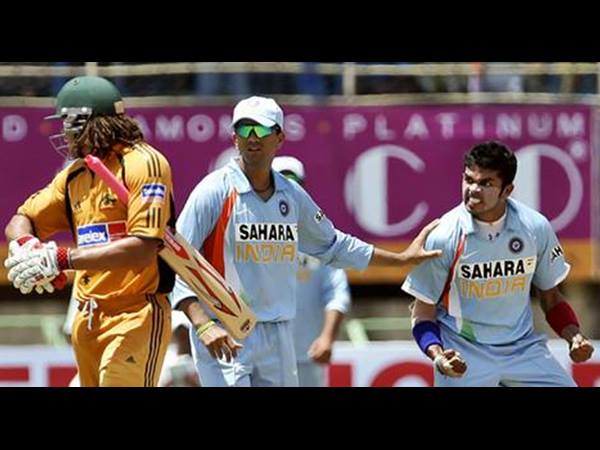 ശ്രീശാന്ത് - സൈമണ്ട്‌സ്