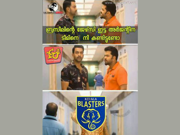 ബ്രസീലിന്റെ ജേഴ്‌സിയിട്ട അര്‍ജന്റീന ടീം