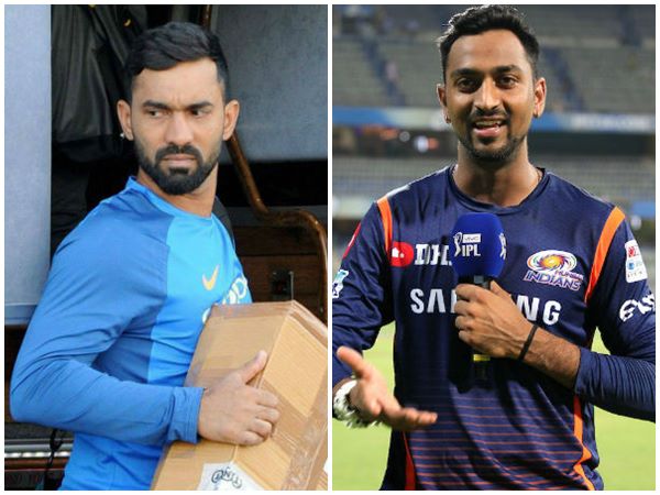 ദിനേഷ് കാര്‍ത്തിക്/ ക്രുനാല്‍ പാണ്ഡ്യ (ആറാം നമ്പര്‍)