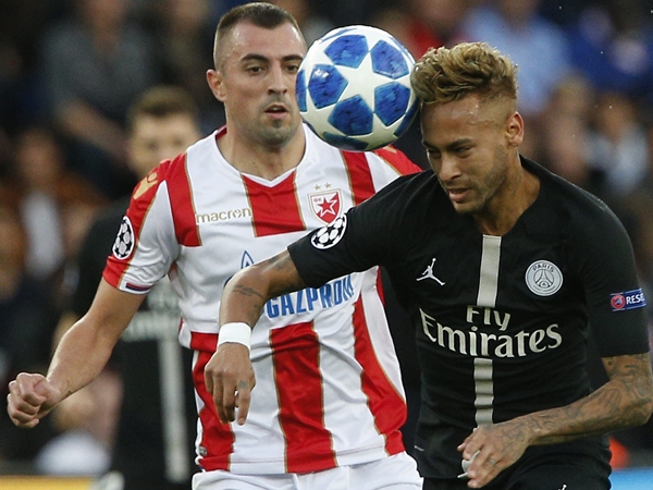 പാരിസ് സെന്റ് ജര്‍മെയ്ന്‍ 6- റെഡ് സ്റ്റാര്‍ ബെല്‍ഗ്രേഡ് 1; നാപ്പോളി 1- ലിവര്‍പൂള്‍ 0