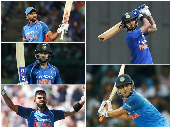 ആദ്യ അഞ്ചു സ്ഥാനങ്ങള്‍