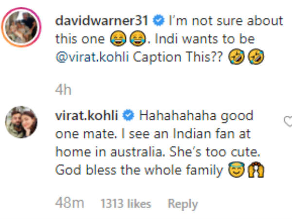 കോലിയുടെ പ്രതികരണം