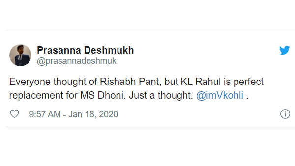 ധോണിക്കു പകരം രാഹുല്‍