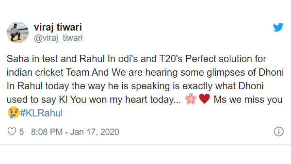 ടെസ്റ്റില്‍ സാഹ, നിശ്ചിത ഓവര്‍ ക്രിക്കറ്റില്‍ രാഹുല്‍