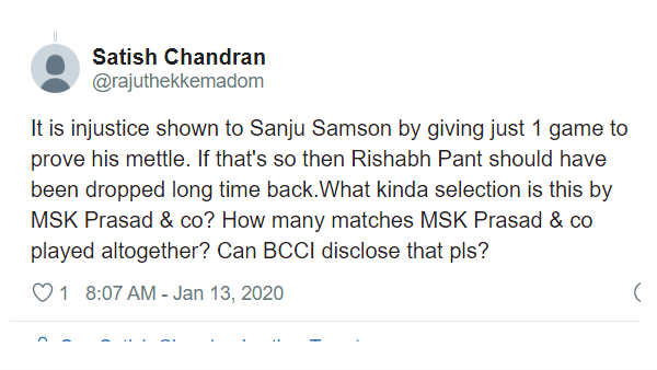 പന്തിനെ നേരത്തേ പുറത്താക്കണമായിരുന്നു