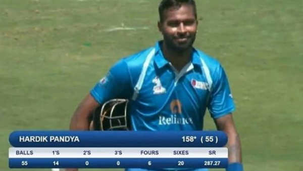 55 പന്തില്‍ 158* റണ്‍സ്