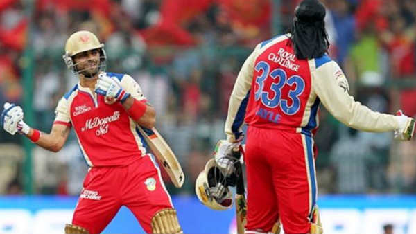 കോലി-ഗെയ്ല്‍ (204 റണ്‍സ്, ഐപിഎല്‍ 2012)