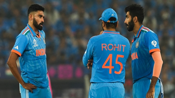 jasprit bumrah, rohit sharma, mohammed siraj