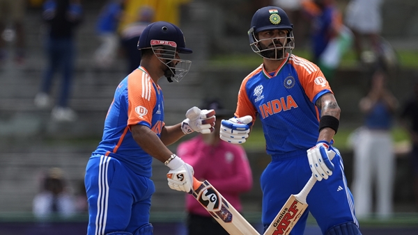 virat kohli and rishabh pant batting during bangladesh match in t20 world cup super 8