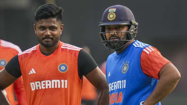 sanju samson rohit sharma ind vs ban super 8 match