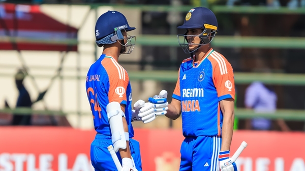 Yashasvi Jaiswal shubman gill ind vs zim t20