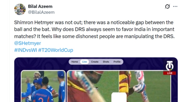 HETMYER DISIMISSAL T20 WC 2026