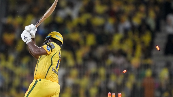 SANJU BOWLED