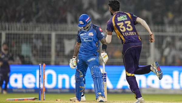 SURYA BOWLED