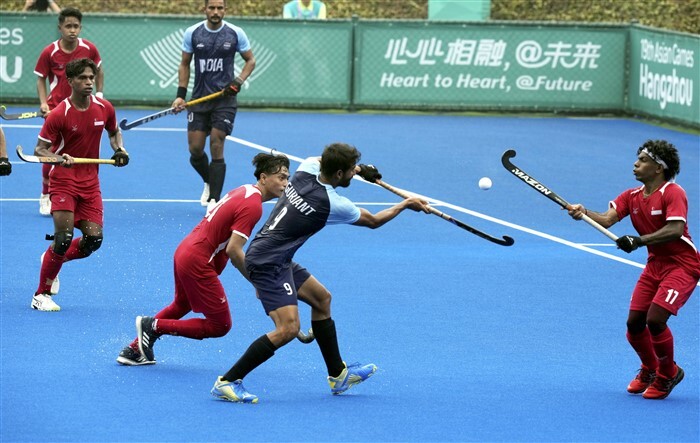 In Pics: Men's Hockey Match India Vs Singapore At The 19th Asian Games