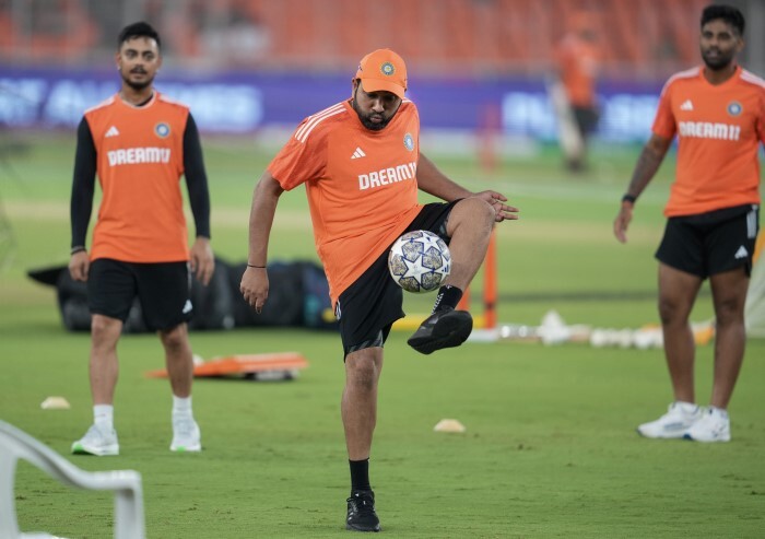 India Practice Session Ahead of Pakistan Match World Cup 2023 Cricket Match