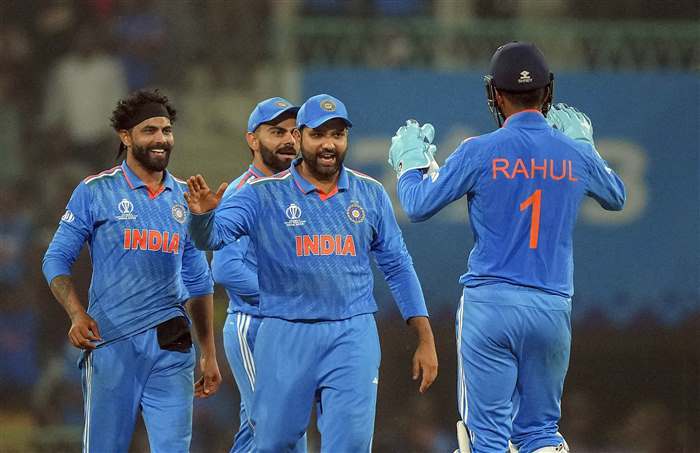 India VS England Cricket World Cup 2023 Photos (Match 29) - India Celebrates Sixth Match Win Against England by 100 Runs