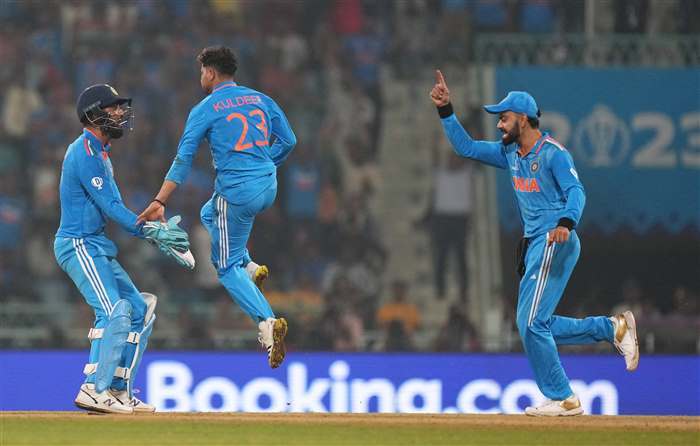 India VS England Cricket World Cup 2023 Photos (Match 29) - India Celebrates Sixth Match Win Against England by 100 Runs