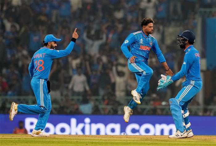 India VS England Cricket World Cup 2023 Photos (Match 29) - India Celebrates Sixth Match Win Against England by 100 Runs