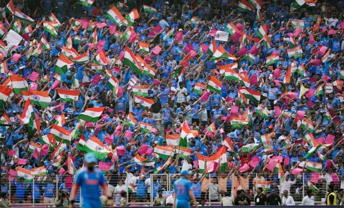 India VS Pakistan World Cup 2023 Photos (Match 12) - Crowd Cheer For The Cricket Match