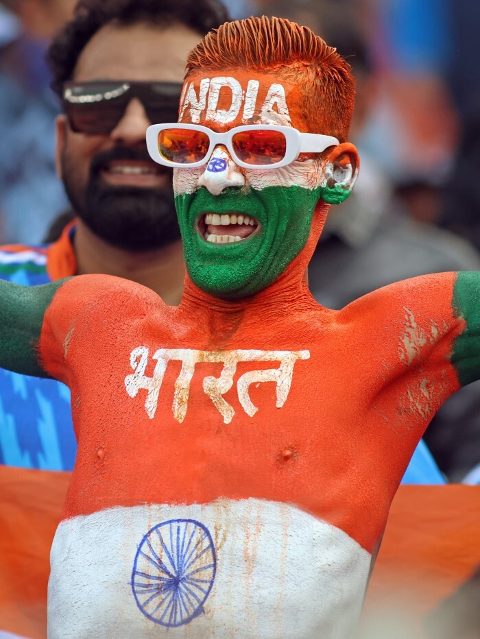 India VS Pakistan World Cup 2023 Photos (Match 12) - Crowd Cheer For The Cricket Match