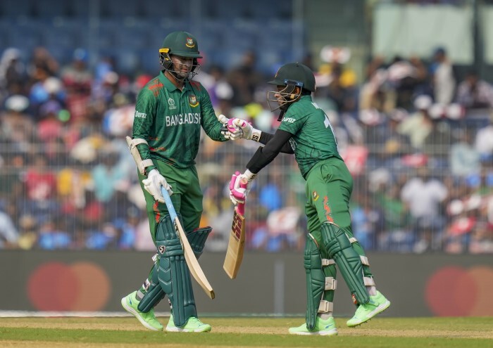 New Zealand VS Bangaldesh World Cup Photos 2023 (Match 11): Aus Restrict Ban To 245/9