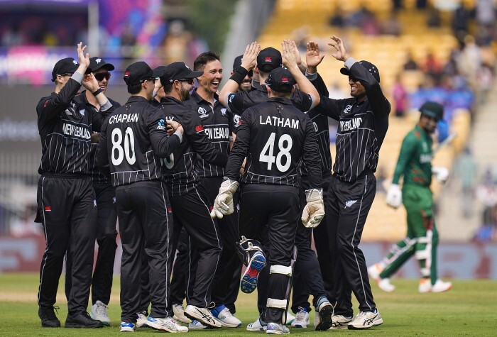New Zealand VS Bangaldesh World Cup Photos 2023 (Match 11): Aus Restrict Ban To 245/9