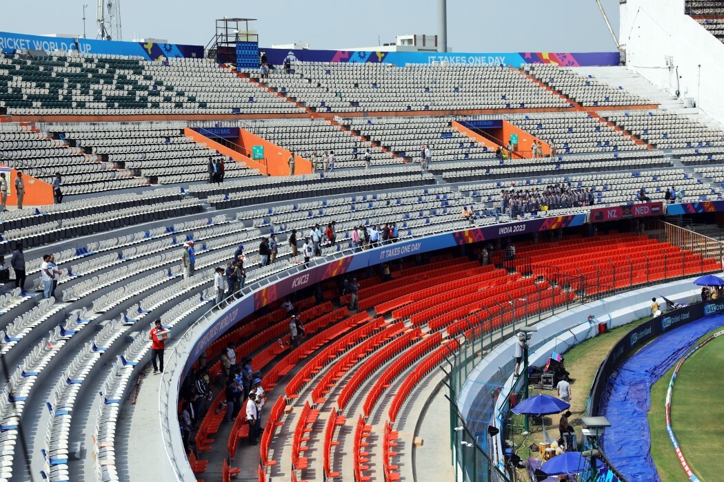 New Zealand VS Netherlands, Match 6 ICC Cricket World Cup 2023 In Action Photos