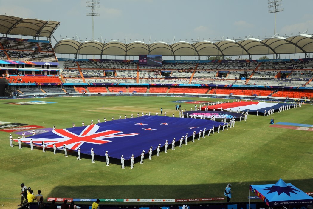 New Zealand VS Netherlands, Match 6 ICC Cricket World Cup 2023 In Action Photos