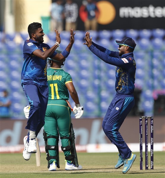 South Africa vs Sri Lanka  Photos ICC World Cup 2023 Match 4 - In Action Photos