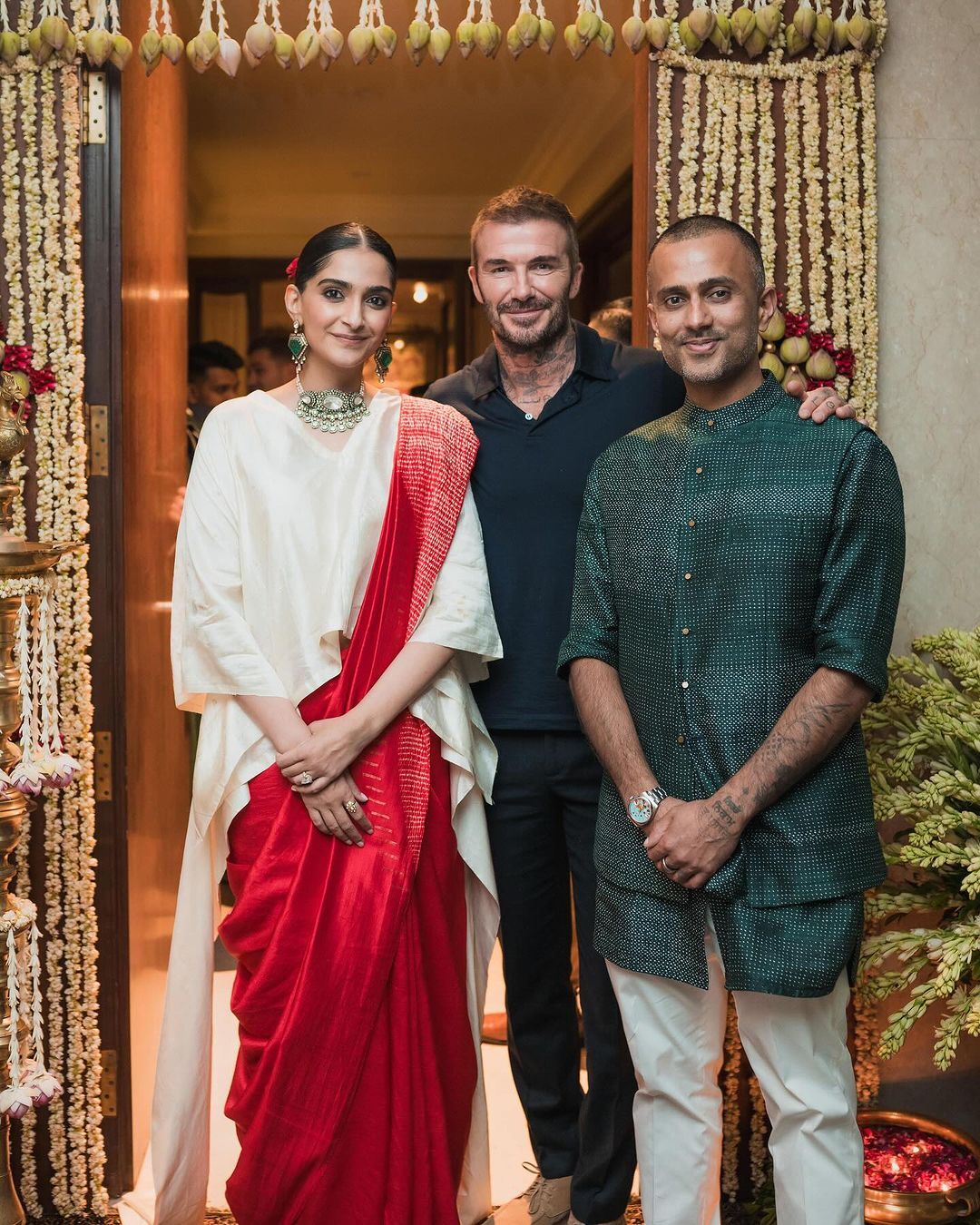 INSIDE Sonam Kapoor Anand Ahujas Glamorous Dinner for Football Icon David Beckham