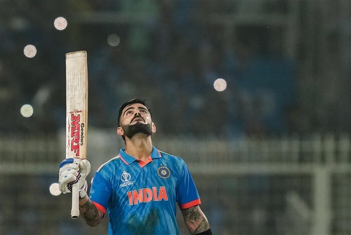 Virat Kohli Scores 49th Century -  India VS South Africa World Cup 2023 Photos (Match 37)