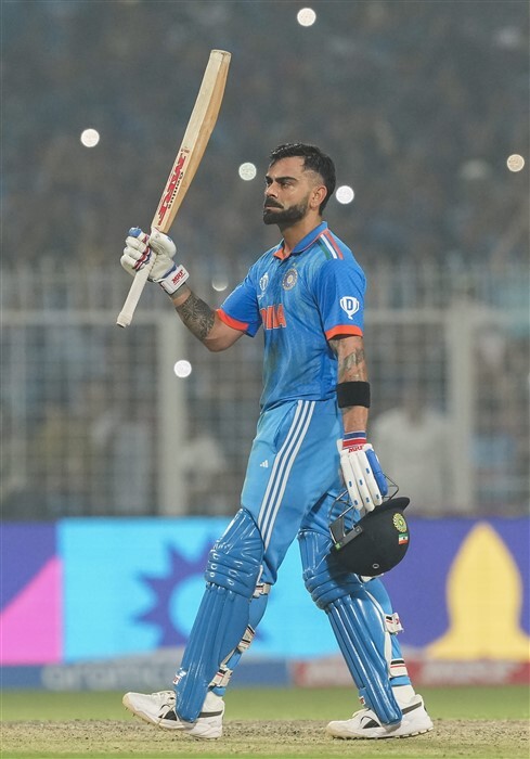 Virat Kohli Scores 49th Century -  India VS South Africa World Cup 2023 Photos (Match 37)