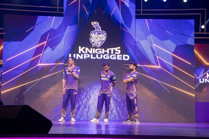 KKR Reveals New Jersey For IPL 2024 Season at Knights Unplugged Event