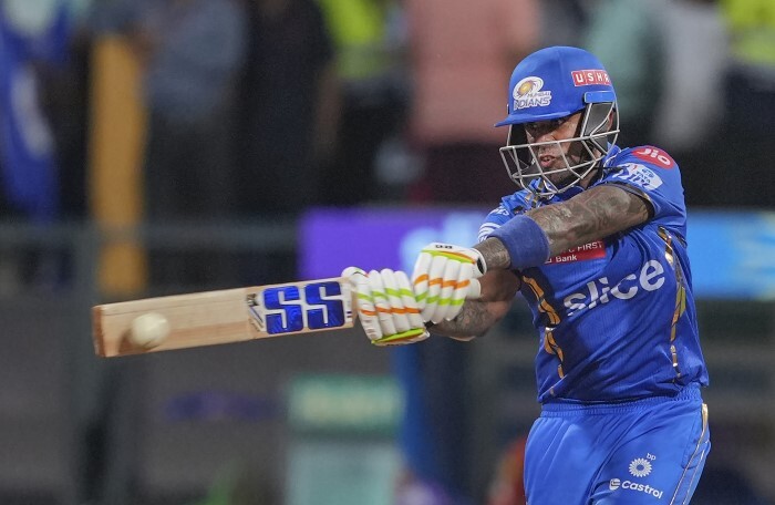 Suryakumar Yadav Celebrates Century Against Sunrisers Hydrabad In IPL 2024