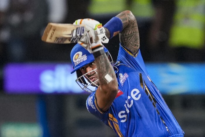 Suryakumar Yadav Celebrates Century Against Sunrisers Hydrabad In IPL 2024