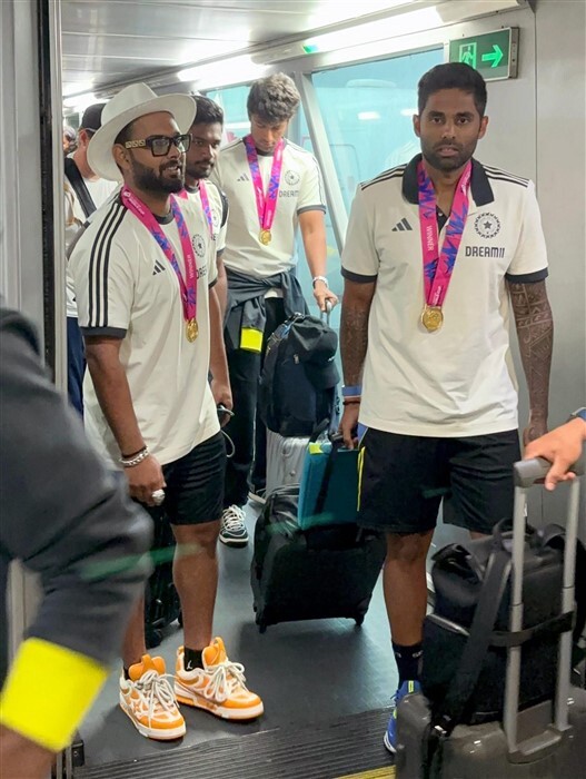 Indian Cricket Team Arrives After Winning The ICC Men T20 World Cup 2024