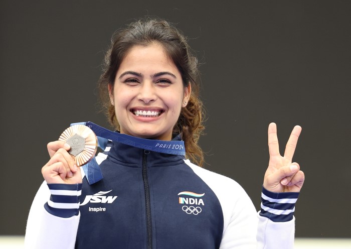 Olympic 2024 Achievement: Manu Bhaker won a bronze medal in the women’s 10m air pistol event at the 2024 Paris Olympics