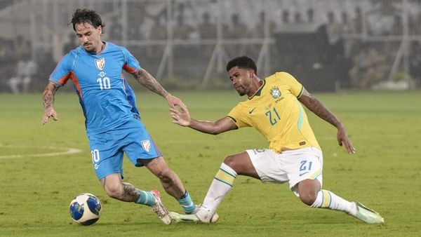 India vs Brazil: கொல்கத்தாவில் பிரேசில் கோல் மழை.. ஒரு கோல் கூட அடிக்காத இந்திய கால்பந்து அணி