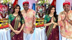 காதலியுடன் விநாயகர் சதுர்த்தி கொண்டாடிய பிரித்வி ஷா.. செஞ்சுரி அடித்த கையோடு பக்தி கொண்டாட்டம் காதலியுடன் விநாயகர் சதுர்த்தி கொண்டாடிய பிரித்வி ஷா.. செஞ்சுரி அடித்த கையோடு பக்தி கொண்டாட்டம்