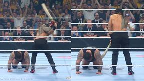 WWE போட்டியில் கிரிக்கெட்..திடீரென்று பேட்ஸ்மேனாக மாறிய Roman Reigns..Crown Jewel தொடரில் சுவாரஸ்யம்-வீடியோ WWE போட்டியில் கிரிக்கெட்..திடீரென்று பேட்ஸ்மேனாக மாறிய Roman Reigns..Crown Jewel தொடரில் சுவாரஸ்யம்-வீடியோ