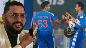 IND vs NZ: மேட்ச் முடிந்ததும் அபிஷேக் சர்மாவை கலாய்த்த யுவராஜ் சிங்..  இணையத்தில் பரவும் பதிவு