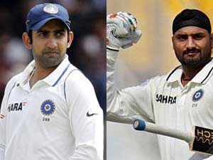 Gautam gambhir and Harbhajan singh Gautam gambhir and Harbhajan singh