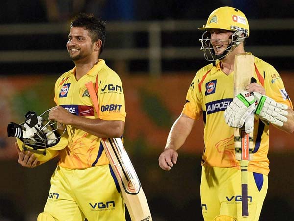 அசத்திய ரெய்னா, டேவிட் ஹஸ்சி