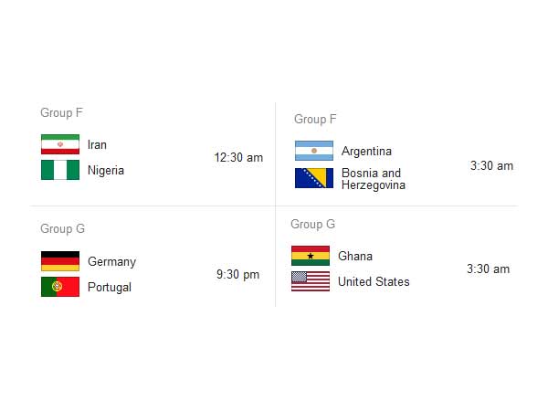 குரூப்-எப், ஜி பிரிவுகள்